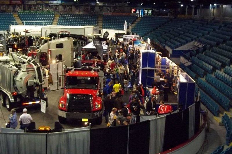 Displays at the 2013 Atlantic Truck Show spanned the entire facility and parking lot at the Moncton Coliseum Complex.