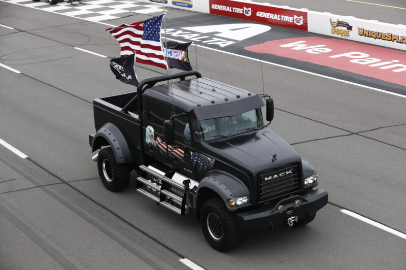 Mack Trucks' 'Jack' leads ceremonial laps at NASCAR’s Pennsylvania 400 at Pocono Raceway article image
