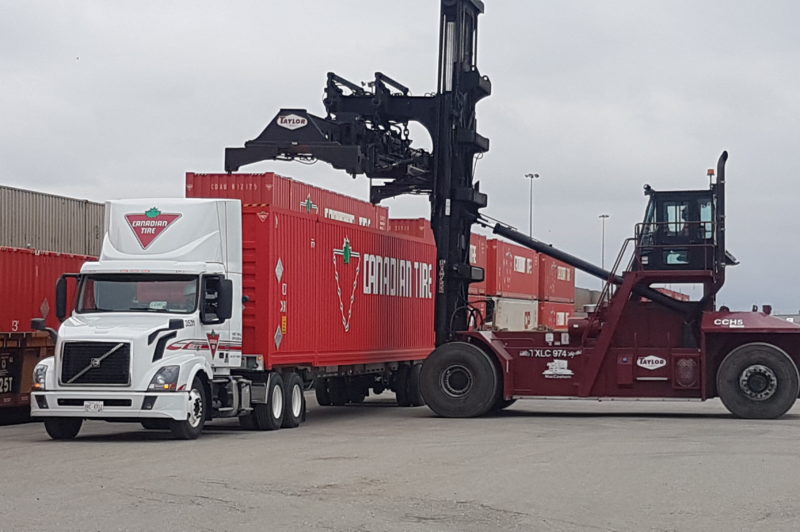 Canadian Tire 60-foot container