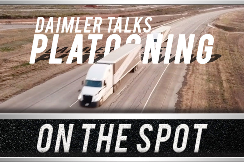On the Spot... Daimler Demos Platooning article image