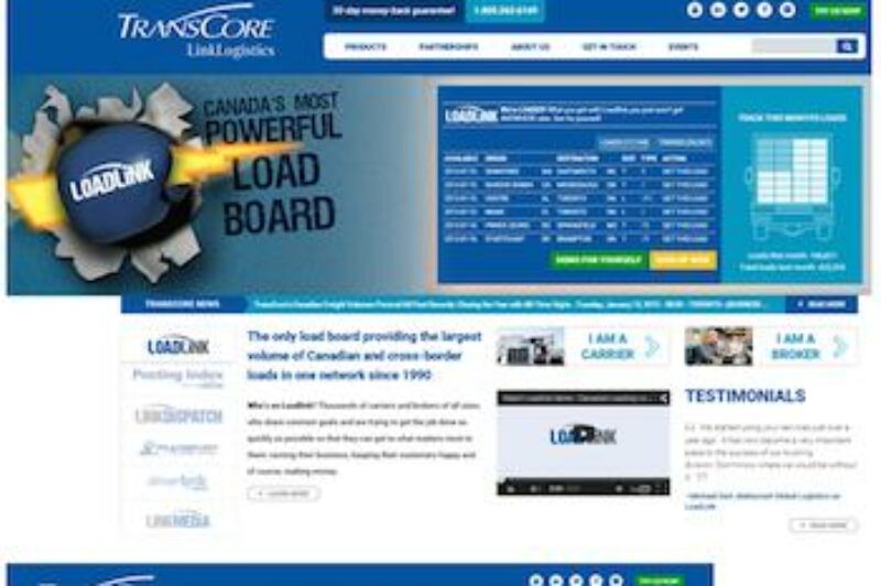 TransCore Link Logistics revamps website article image