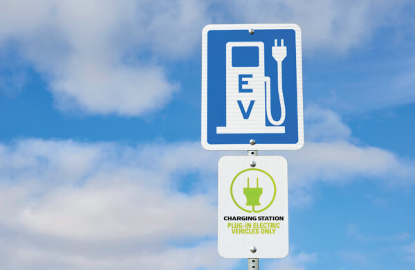 electric vehicle charging sign