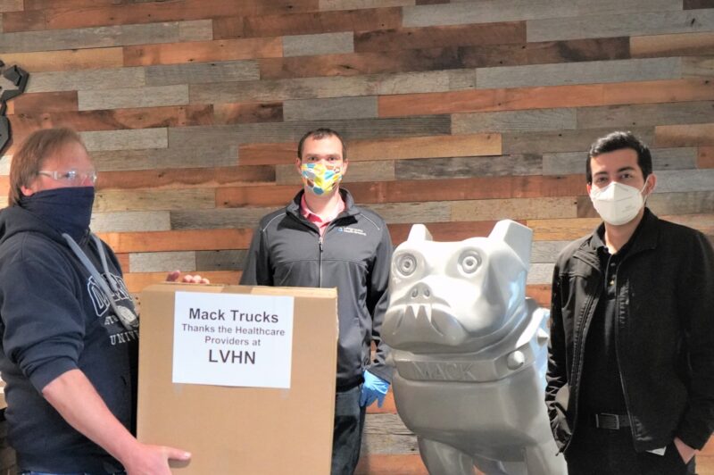 Mack Trucks produces, donates PPE article image