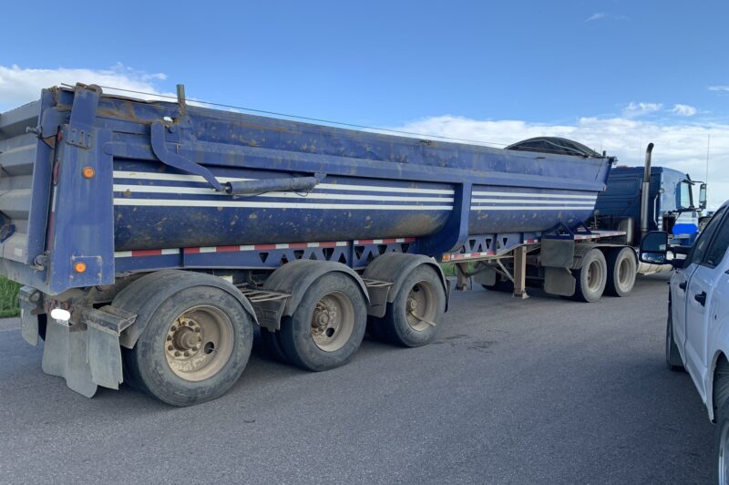 alberta overloaded truck