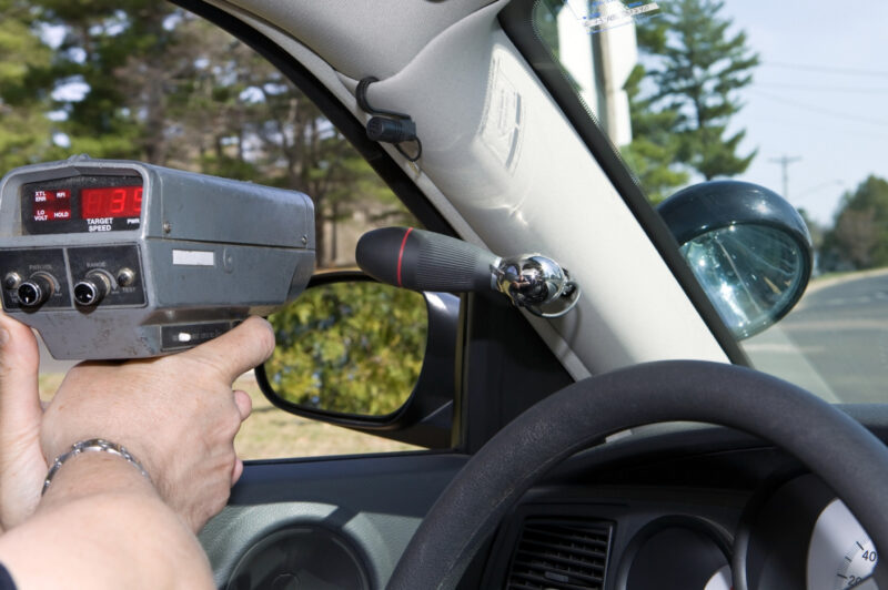 Police radar gun