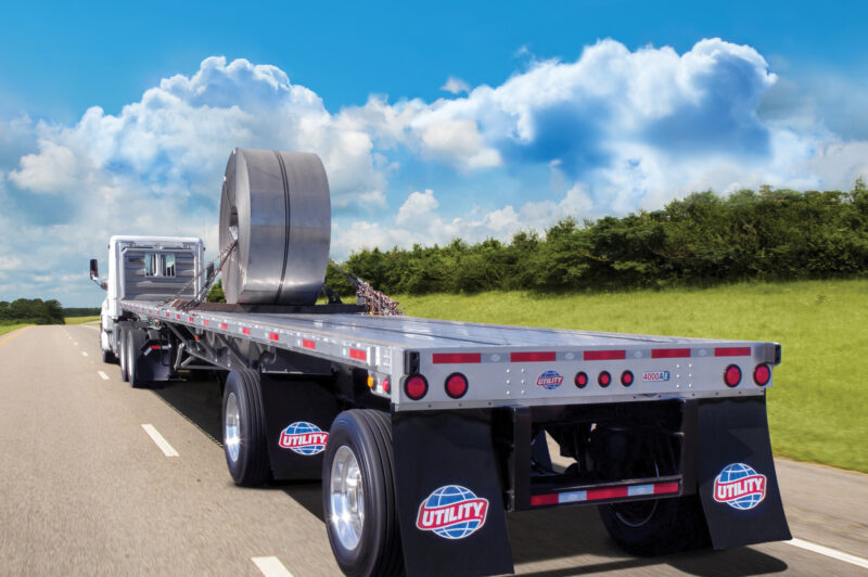 Utility steel coil trailer