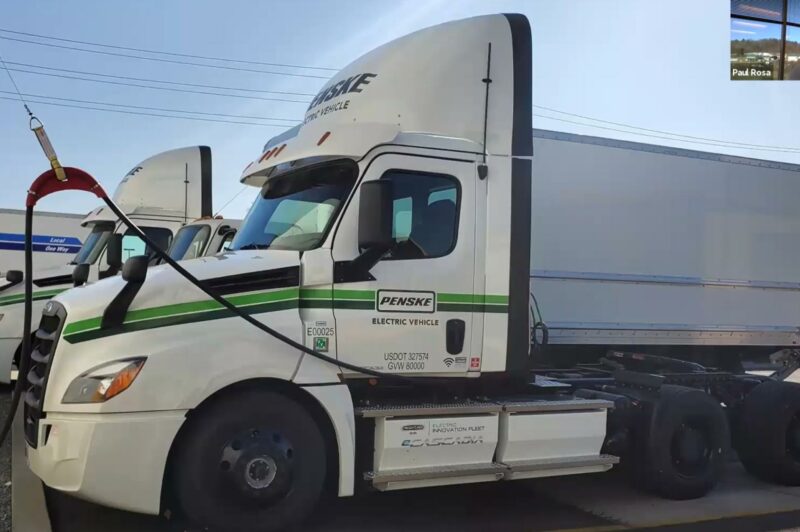 Penske electric truck charger