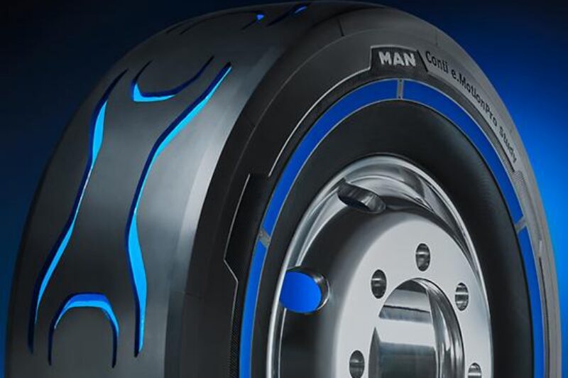 Showing tire for electric trucks