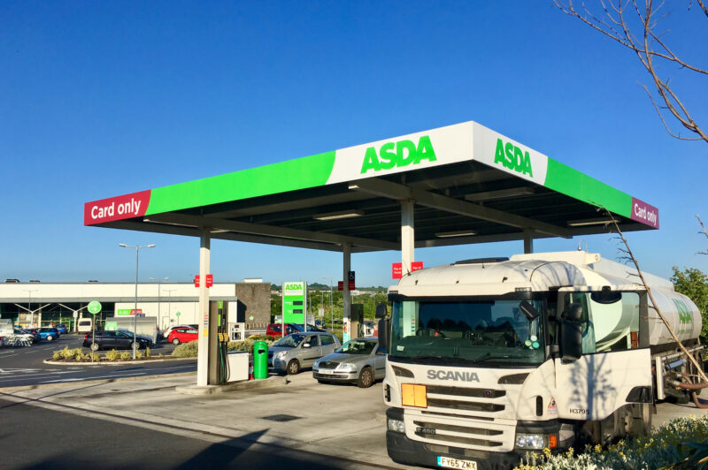 British fuel truck