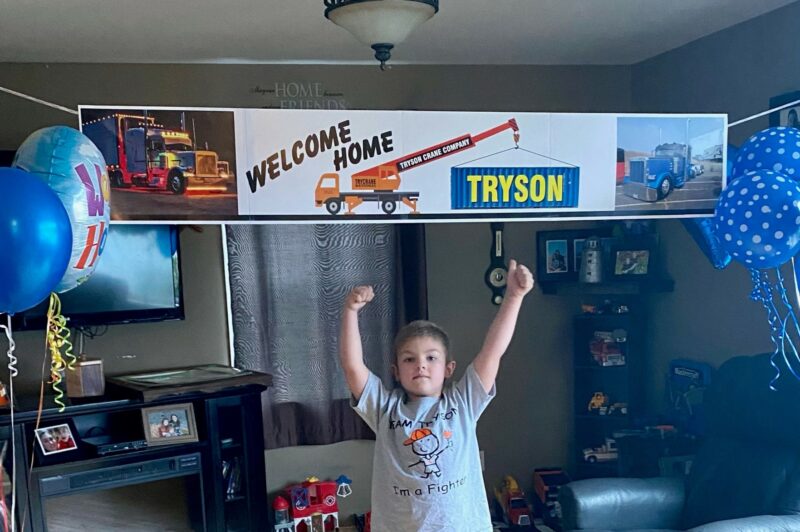 Picture of Tryson at home