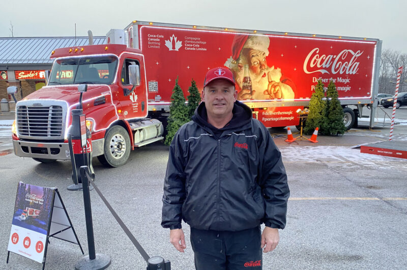 Coca-Cola Chrismas truck driver