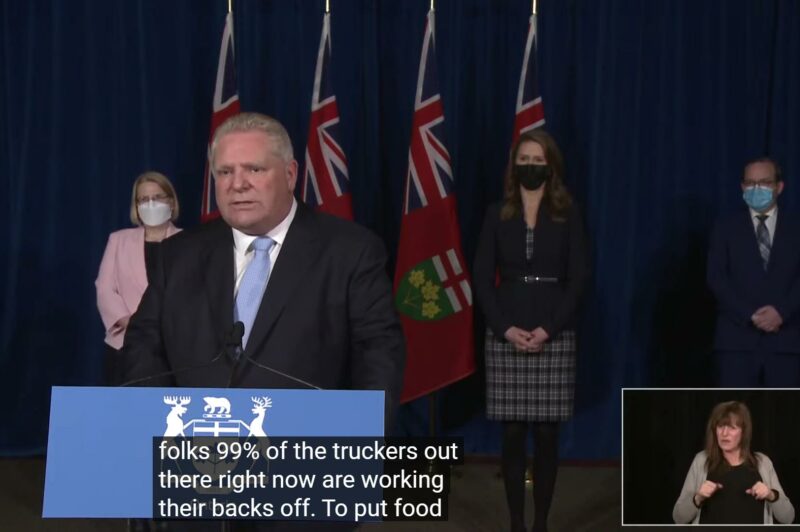 Ontario Premier Doug Ford
