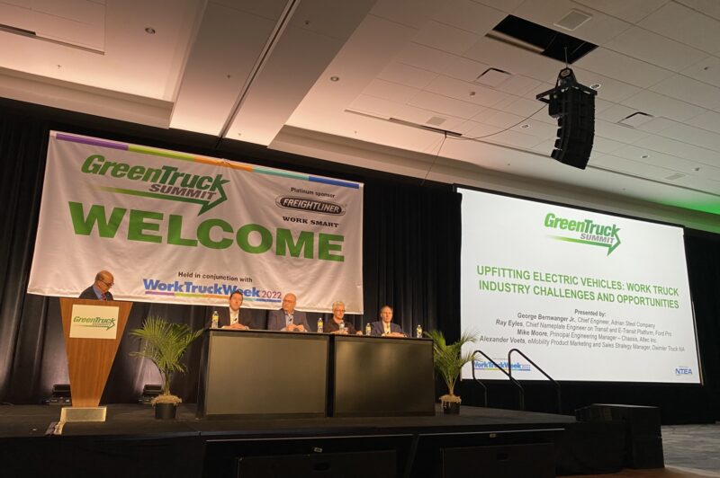 upfitting panel discussion at Green Truck Summit