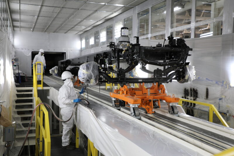 Navistar paint booth