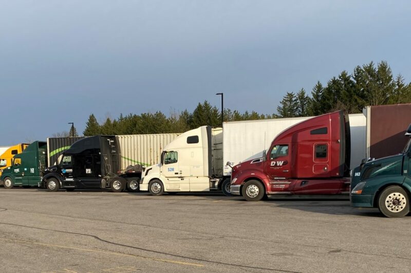 Truck parking spots