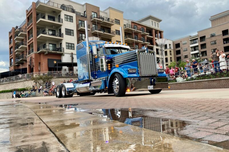 Truck parade at Shell Rotella SuperRigs in Branson, Mo.