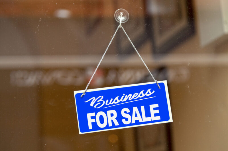 Business for sale sign