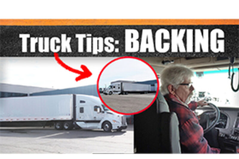 backing tractor trailer