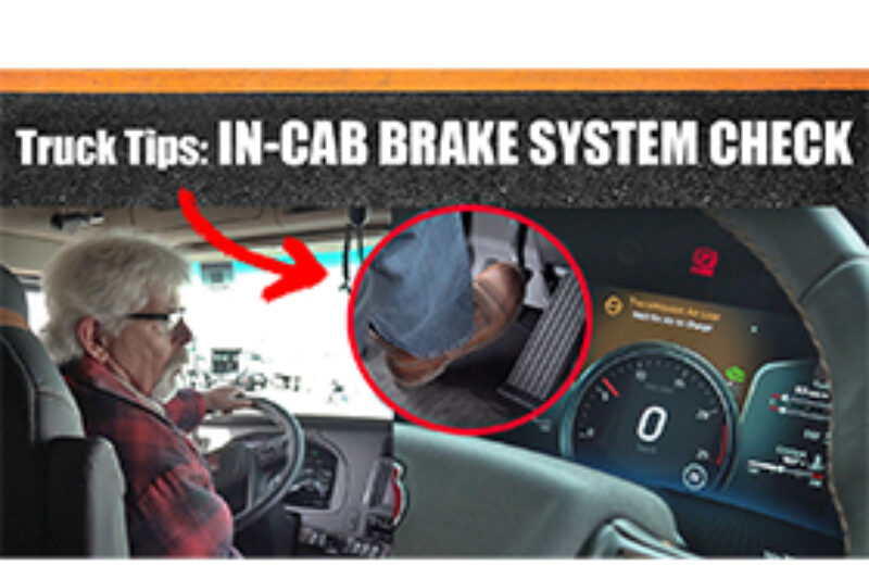 in cab brake check