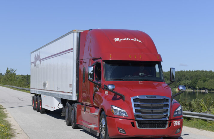 Picture of a Manitoulin Group of Companies truck.