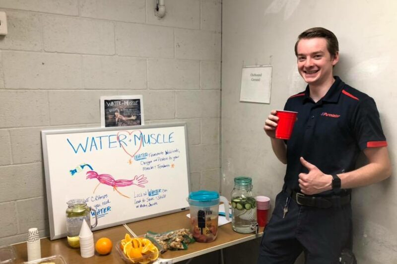 Purolator hydration