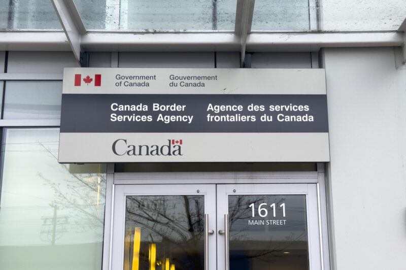 Government of Canada, Canada Border Services Agency a federal law enforcement agency that is responsible for border control.