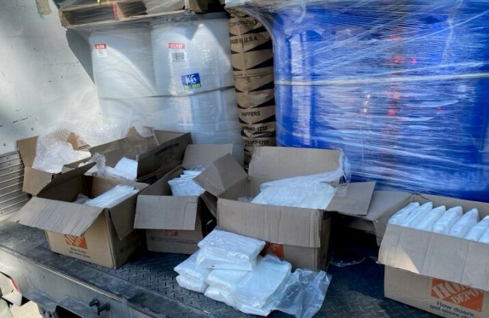 Picture of cocaine found in trailer