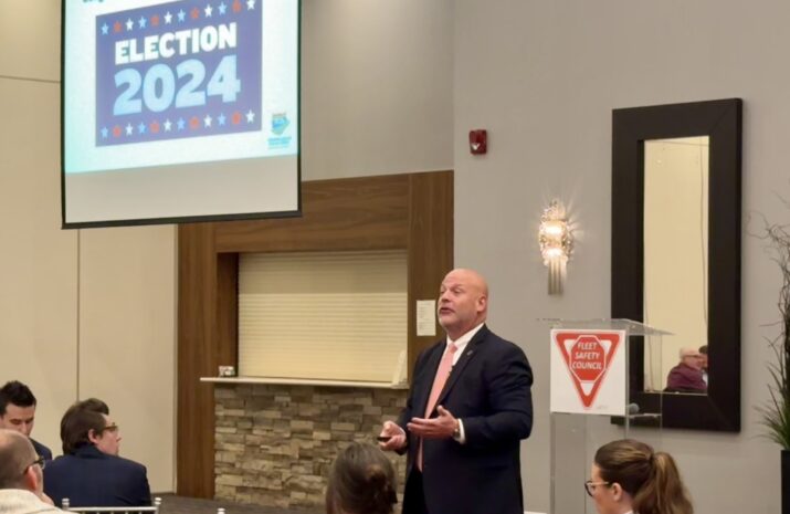 Dave Heller speaks in front of the audience at FSC conference