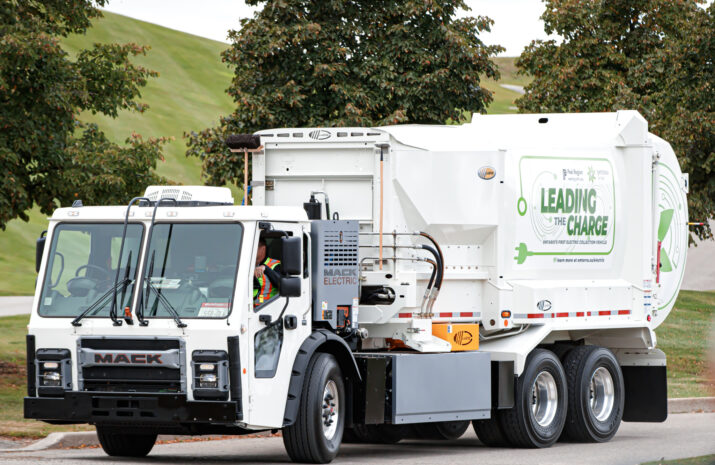 Emterra's EV truck in Ontario's Peel region