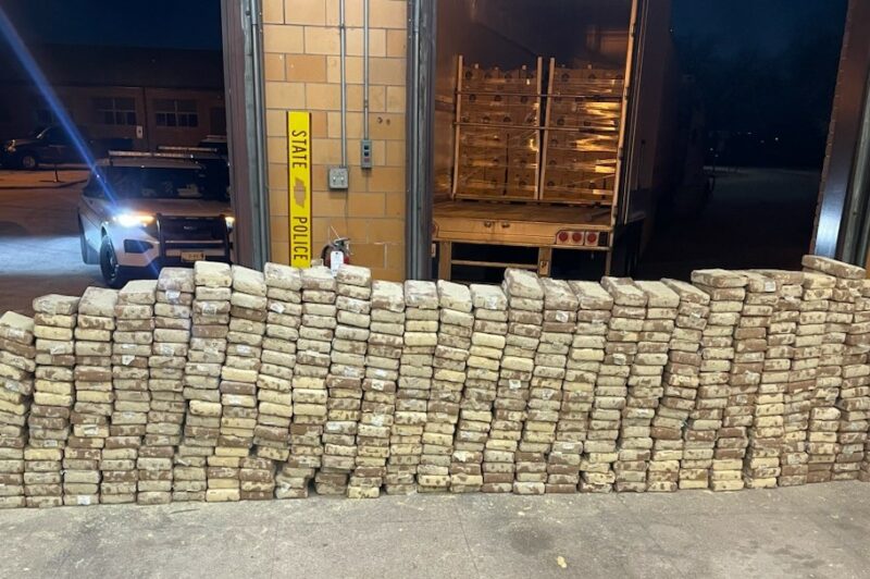 Cocaine seized from truck