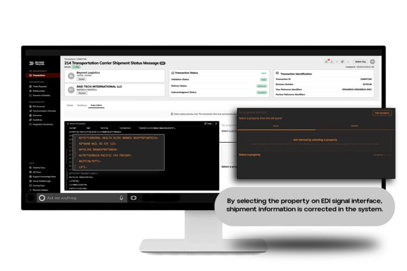 BeyondTrucks TMS integrates Orderful EDI platform article image