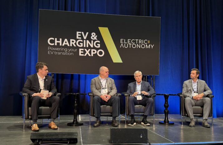 Port electrification panel during EV & Charging Expo