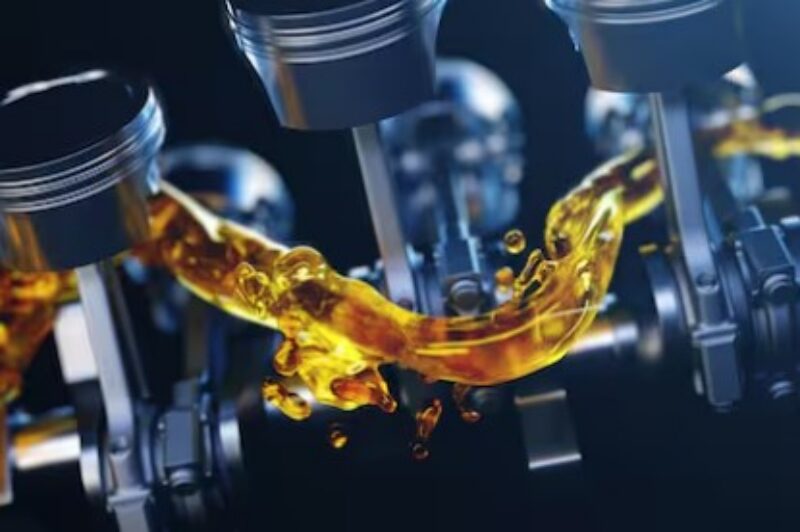Picture of oil in the engine