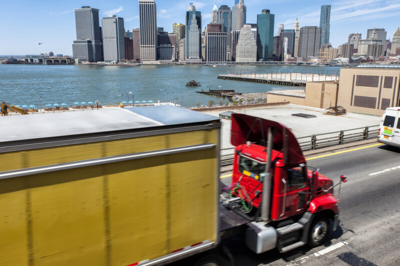 A truck in New York