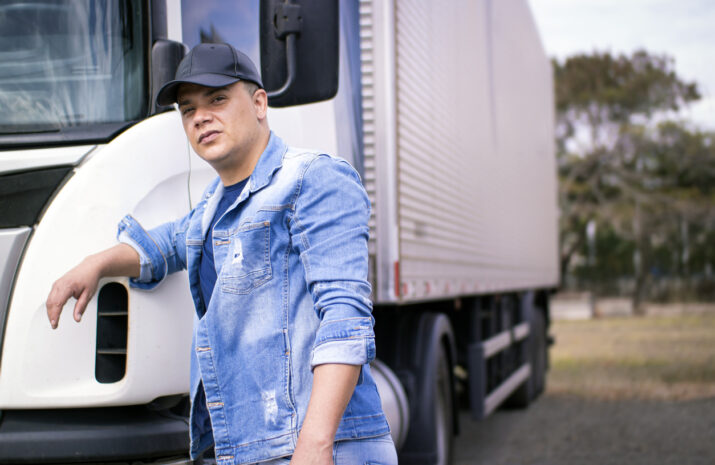 Young truck driver
