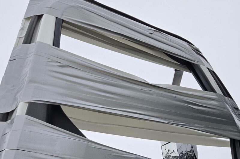 Duct-taped semi placed out of service article image